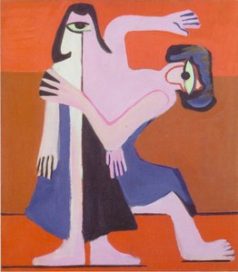 dança da máscara de Ernst Ludwig Kirchner